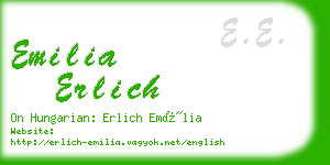 emilia erlich business card